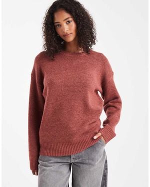 Cotton On Luxe Crew Jumper - Red
