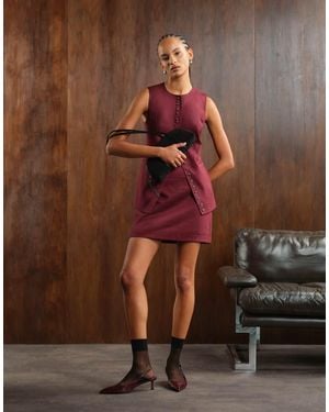 Nobody's Child Pelmet Mini Skirt Co-ord - Red
