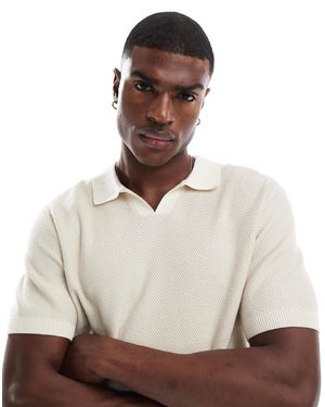 Jack & Jones Premium Split Neck Collar - Natural