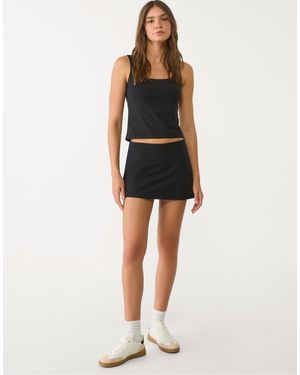 Stradivarius Mini Skort - Black