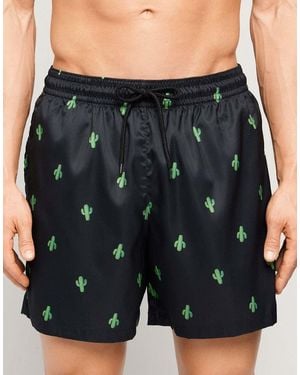 Tezenis Printed Swimming Shorts - Black