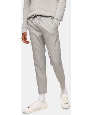 TOPMAN Smart Skinny jogger Trousers - Grey