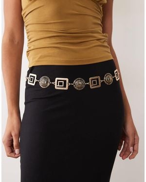 ASOS Coin Antique Inspired Chain Belt - Natural