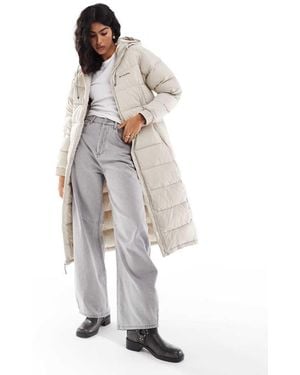 Columbia Pike Lake Ii Long Line Puffer Coat - White