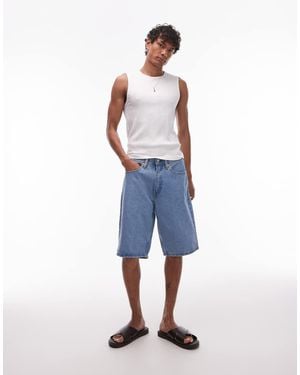 Levi's 469 Loose Fit Denim Shorts - Blue