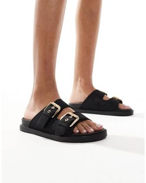 London Rebel – sandalen - Schwarz