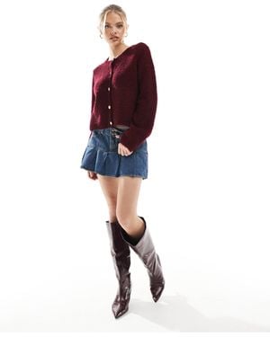 Hollister Micro Pleated Mini Skirt - Red