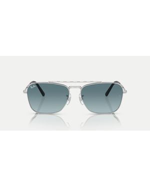 Ray-Ban – new caravan – eckige sonnenbrille - Blau