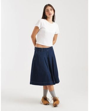 Vans Authentic – chino-jeansrock - Blau