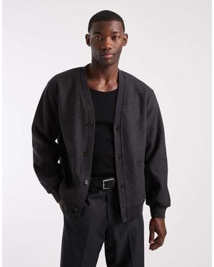 Only & Sons Faux Wool Cardigan - Grey