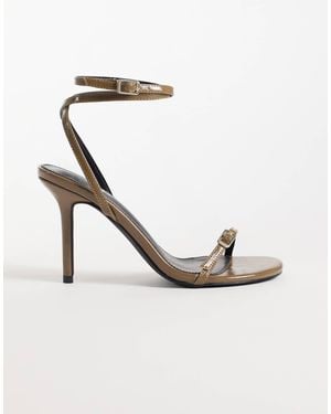 Raid Aneza Strappy Heeled Sandals - Metallic