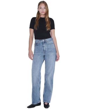 Dr. Denim Echo High Straight Jeans - Blue