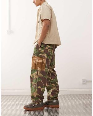 Deus Ex Machina Arts & Crafts Camo Cargo Trousers - Natural