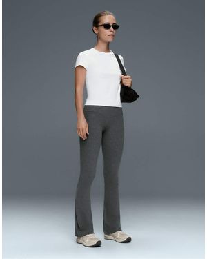 Oysho Comfortlux High-Rise Flare Trousers - White
