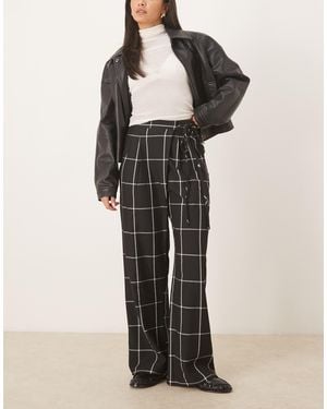 ASOS Wrap Tie Wide Leg Pants - Multicolor