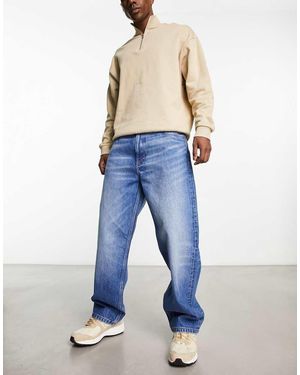 Weekday Galaxy Loose Fit Straight Leg Jeans - Blue