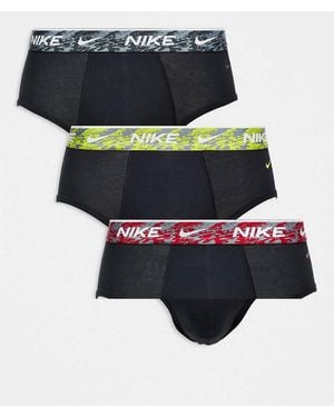 Nike Everyday Cotton Stretch 3 Pack Hip Brief - Blue