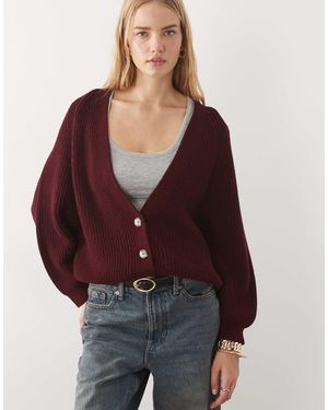 ASOS Oversize-strickjacke - Rot