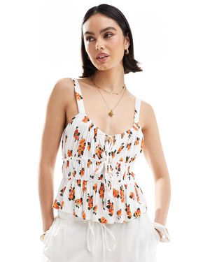 ASOS Milkmaid Top - White