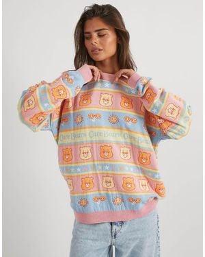 Skinnydip London Care Bears Striped Knitted Jumper - Multicolour