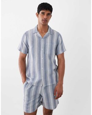 South Beach Crochet Beach Shirt - Blue
