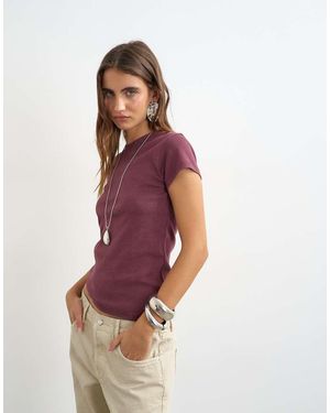 TOPSHOP Everyday T-Shirt - Paars