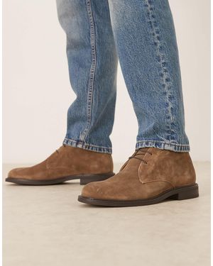 Mango – schnür-boots aus wildleder - Blau