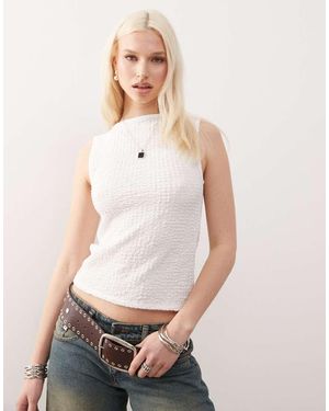 Collusion Tie Side Detail Top - White