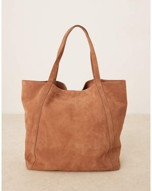Becksöndergaard Eden Large Suede Tote Bag - Brown