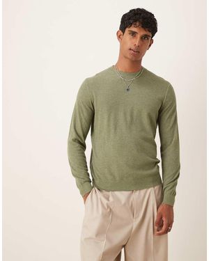 Mango Fine Knitted Jumper - Green