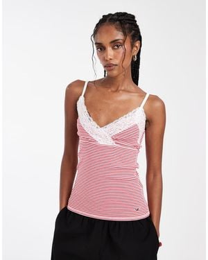 Hollister Lace Trim Cami - Pink