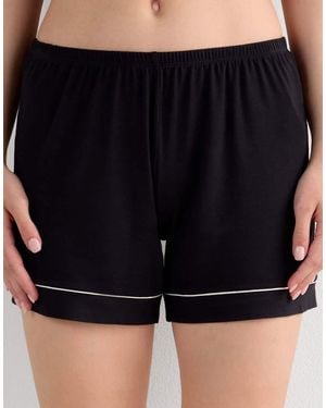 Intimissimi Modal Shorts With Contrasting Trim - Black