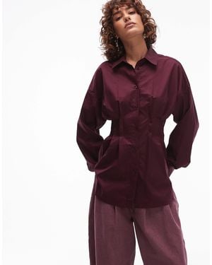 ARKET Shirt With Corset Waist - Purple