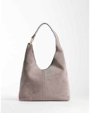 Calvin Klein Borsa Da Spalla Grande - Grigio