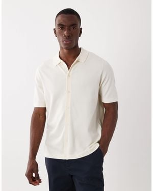 Threadbare Chemise décontractée en maille à manches courtes - écru - Blanc