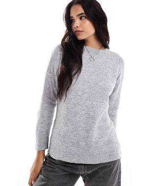 New Look Maglione Lavorato Chiaro - Grigio