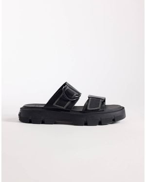 Sorel – rein – slider-sandalen - Schwarz