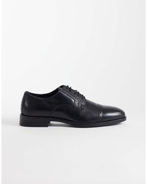 ASOS Lace Up Brogues With Toe Cap - Blue