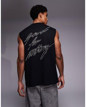 Good For Nothing Sleeveless Vest - Blue