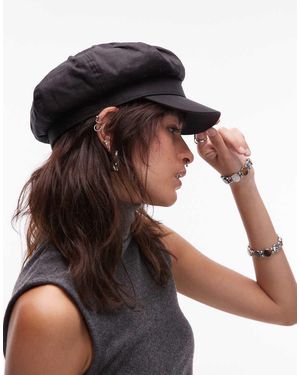 ASOS Cappello Baker Boy Con Fascia Regolabile - Nero
