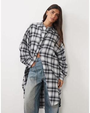 ASOS Langes hemd mit karomuster - Mehrfarbig