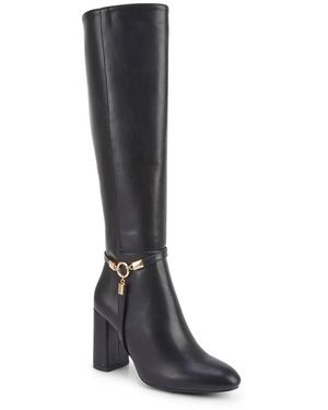 SEQWL Wide Fit Calf Boots With Zip Fastening Mesh Lined Casual Shoes - Black