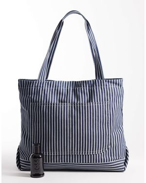 ASOS Stripe Tote Bag - Blue