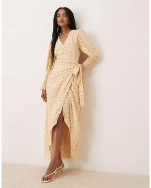Glamorous Wrap Dress - Natural