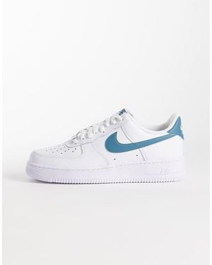 Nike Air Force 1 '07 Ess Trainers And Blue