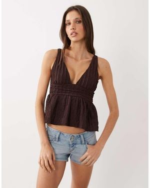 Cotton On Greta Babydoll Tank - Blue