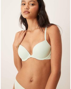 Calvin Klein Perfectly Fit Push Up Plunge Bra - Green