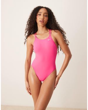 Nike Nike Hydrastrong Spiderback One Piece Swimsuit - Pink