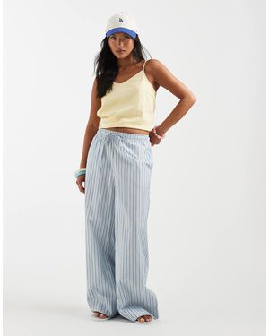 Only Petite – weit geschnittene hose - Blau