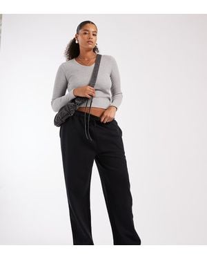 Collusion Plus Washed Straight Leg jogger - Black